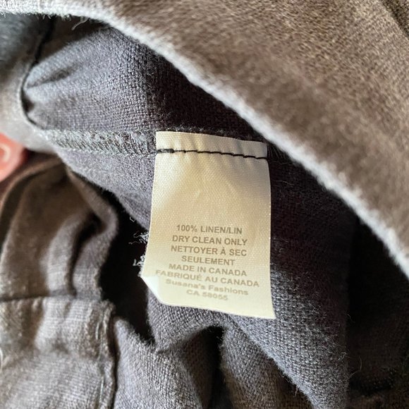 Horses Atelier Grey Linen Patch Pocket Skirt Size 3 - Picture 8 of 8